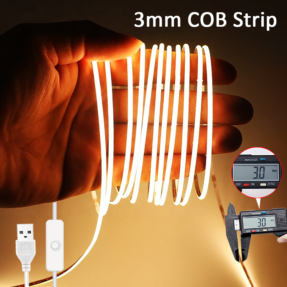 Decor Lighting Hours - شريط إضاءة LED COB رفيع للغاية