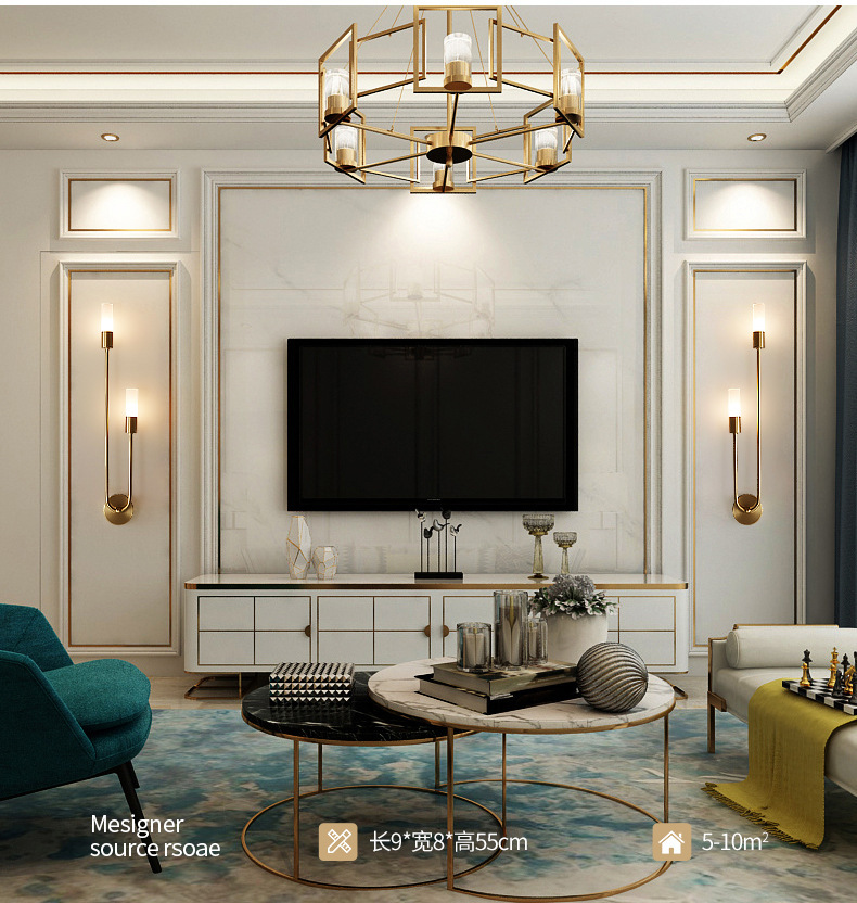 مصباح جداري عصري بتصميم إسكندن - مراجعة Lighting Decor Bedroom وسعره