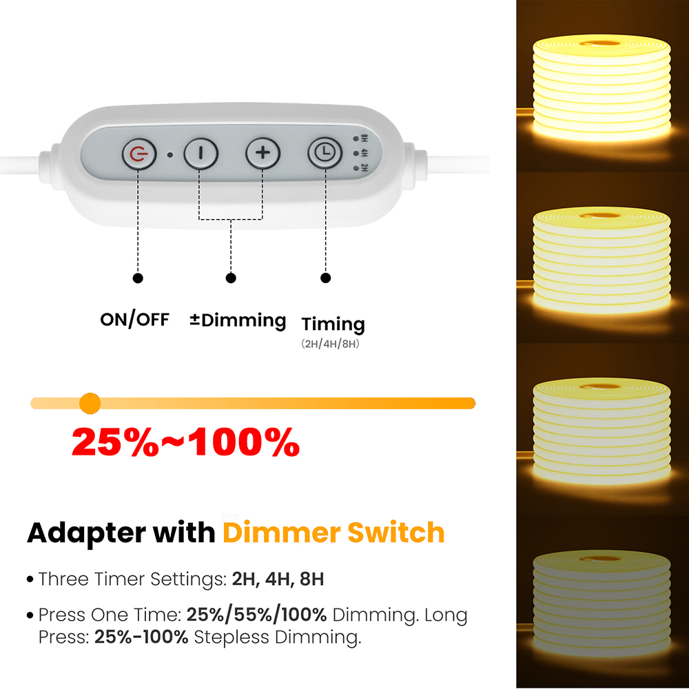 شريط إضاءة نيون LED COB قابل ل - مراجعة Decor Lighting Hours وسعره