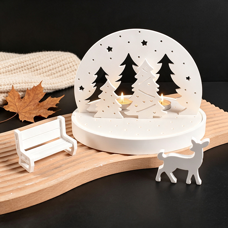 قوالب سيليكون لحامل شموع الإضا - مراجعة Candle Holder Set وسعره