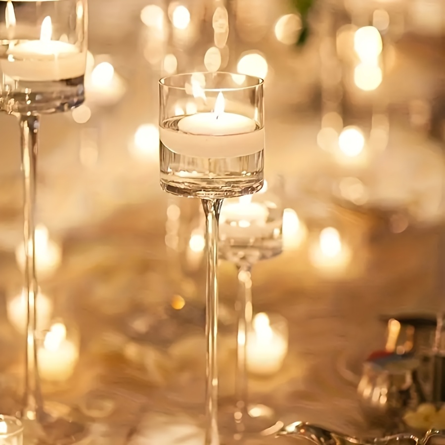 مجموعة حامل شموع زجاجية شفافة  - مراجعة Candle Holder Set وسعره