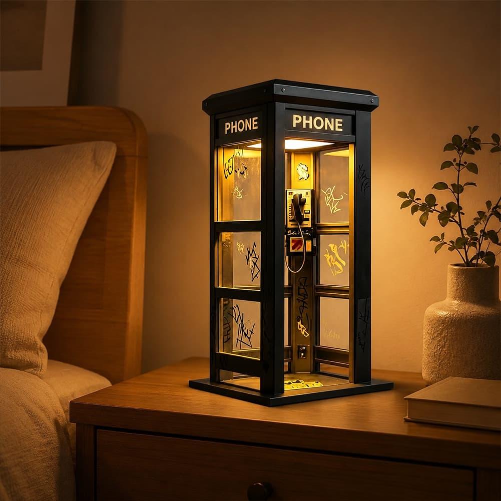 مصباح طاولة على شكل كشك هاتف ل - مراجعة Lighting Decor Bedroom وسعره