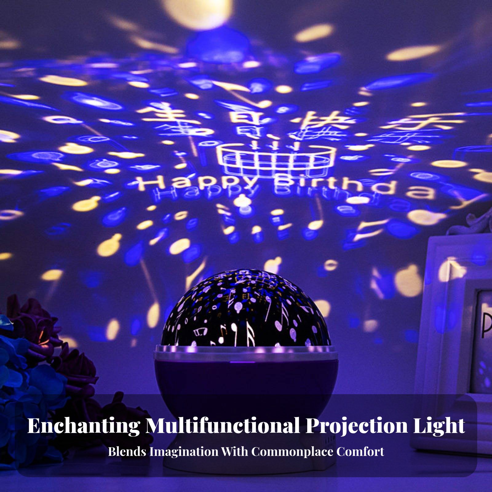 جهاز عرض ضوئي للنجوم مع تأثير  - مراجعة Lighting Decor Bedroom وسعره