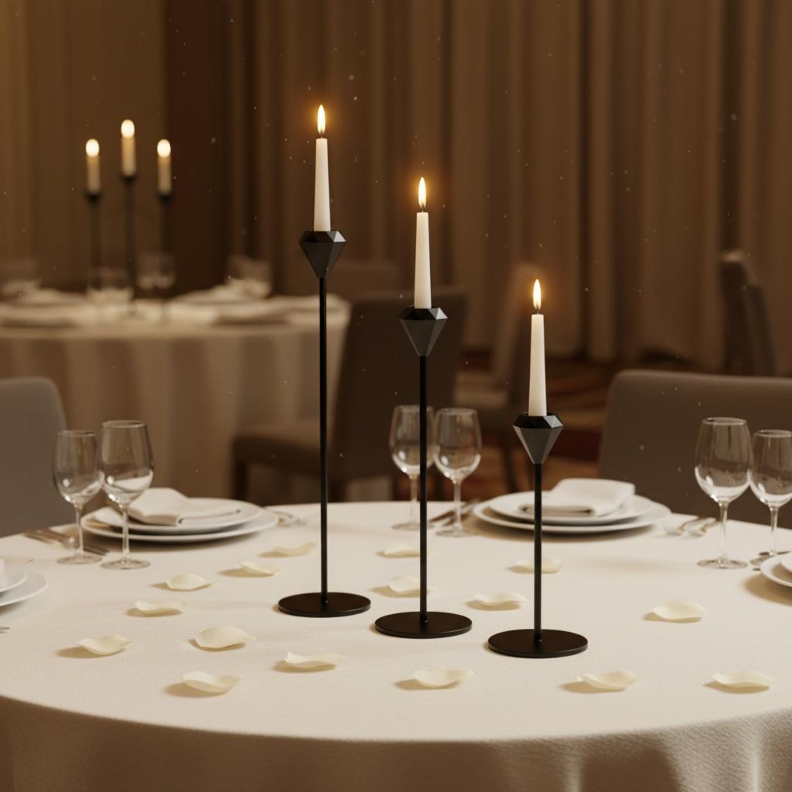 طقم شمعدانات كريستال فاخر من 3 - مراجعة Candle Holder Set وسعره
