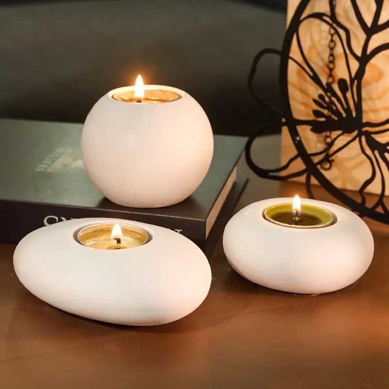 Tealight شمعة حامل الراتنج قال - مراجعة Candle Holder Set وسعره