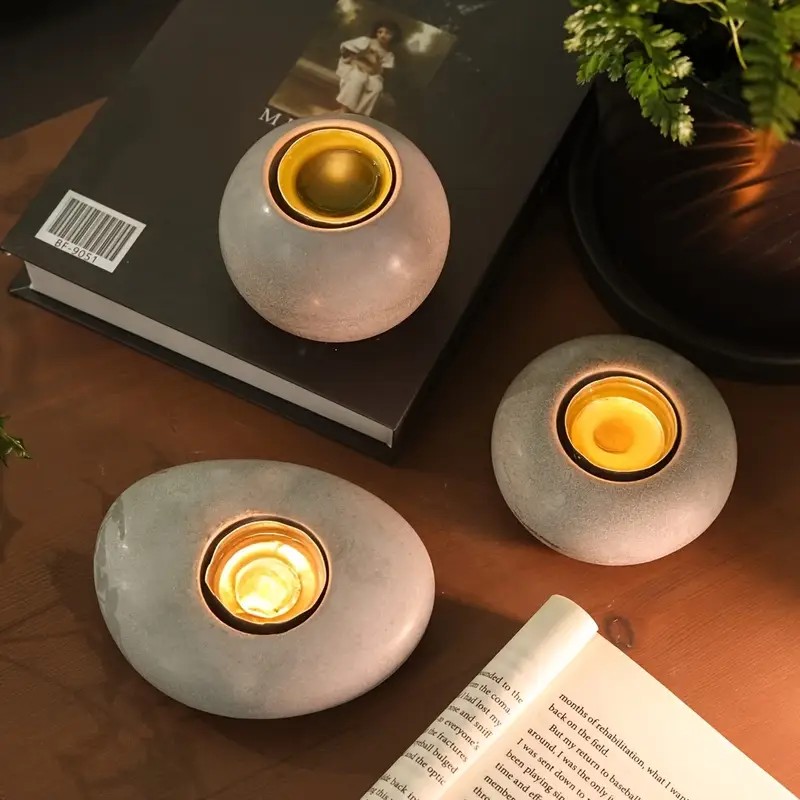 Tealight شمعة حامل الراتنج قال - مراجعة Candle Holder Set وسعره