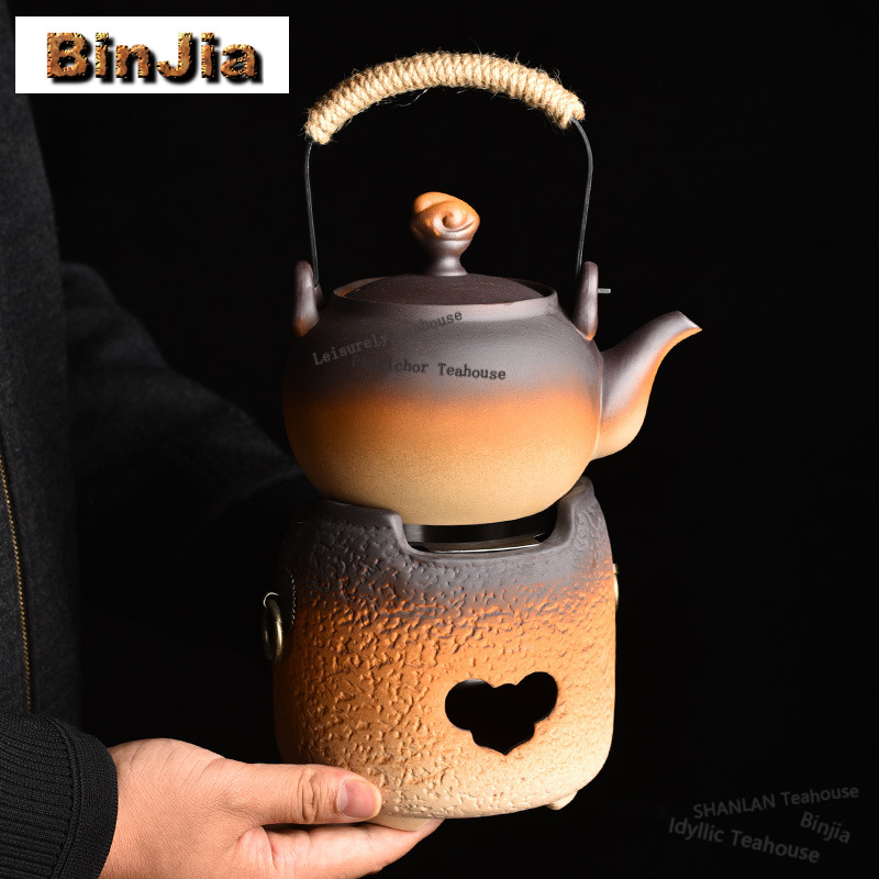 سخان شاي من الفخار الخام بمقبض - مراجعة Candle Holder Set وسعره
