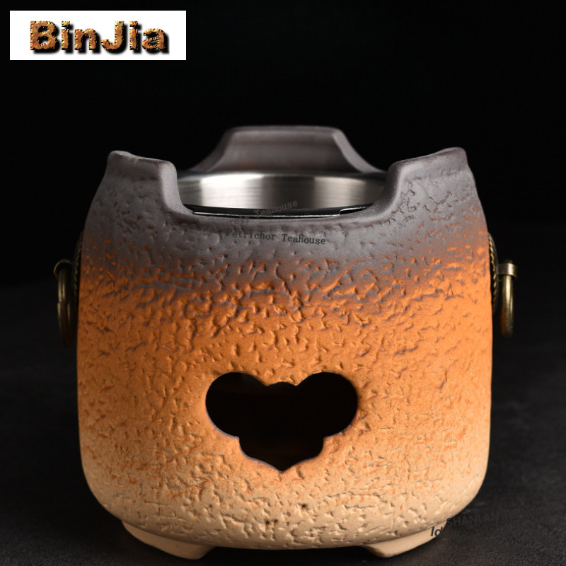 سخان شاي من الفخار الخام بمقبض - مراجعة Candle Holder Set وسعره