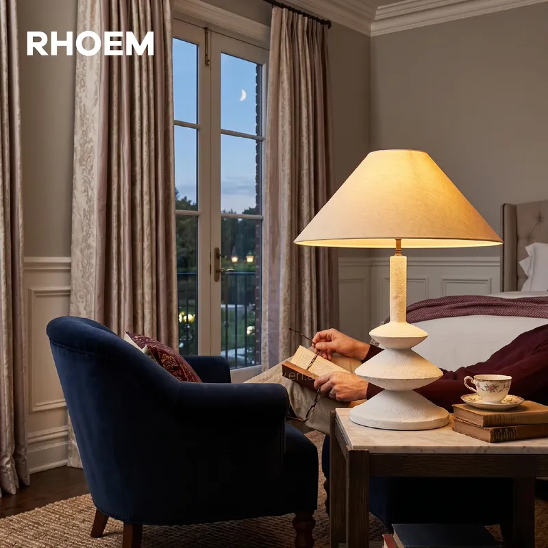 مصباح طاولة بيسارو من RHOEM لل - مراجعة Lighting Decor Bedroom وسعره