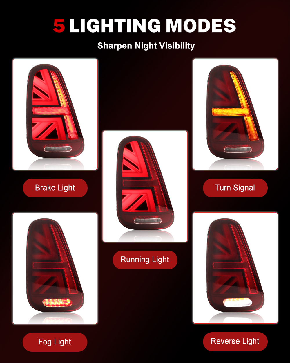 مجموعة مصابيح خلفية iJDM Car U - مراجعة Union Lighting & Decor وسعره