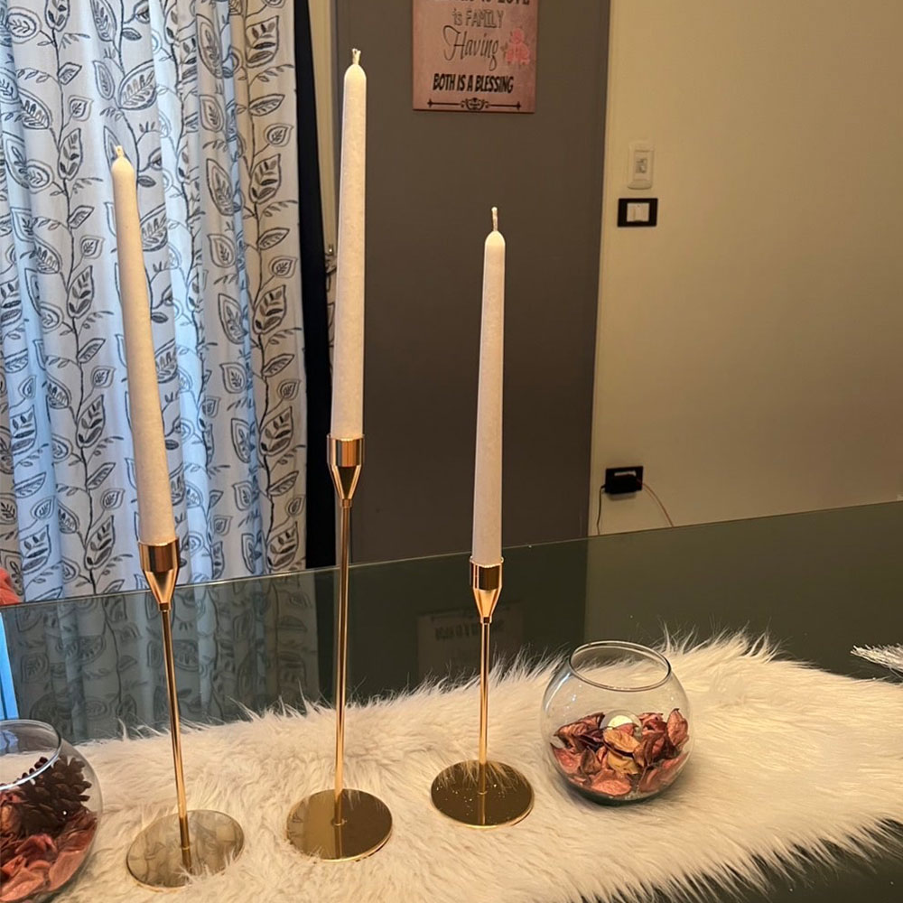 قالب أكريليك بسيط على شكل عمود - مراجعة Candle Holder Set وسعره